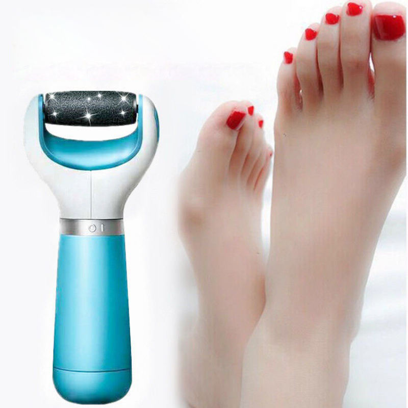ELECTRIC RECHARGEABLE CALLUS REMOVER FOOT FILE WITH ADJUSTABLE SPEEDS & DUAL ROLLERS