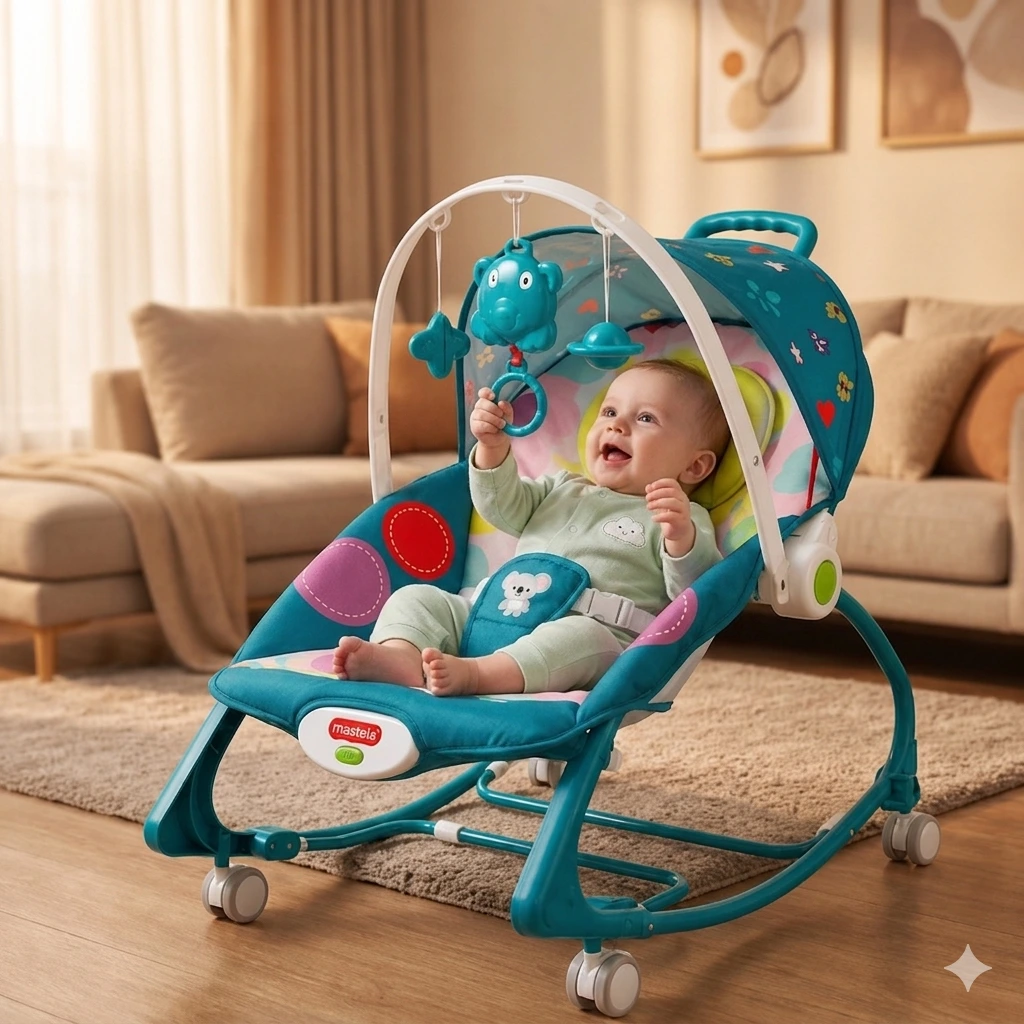 4 IN 1 BABY ROCKER WITH WHEEL
