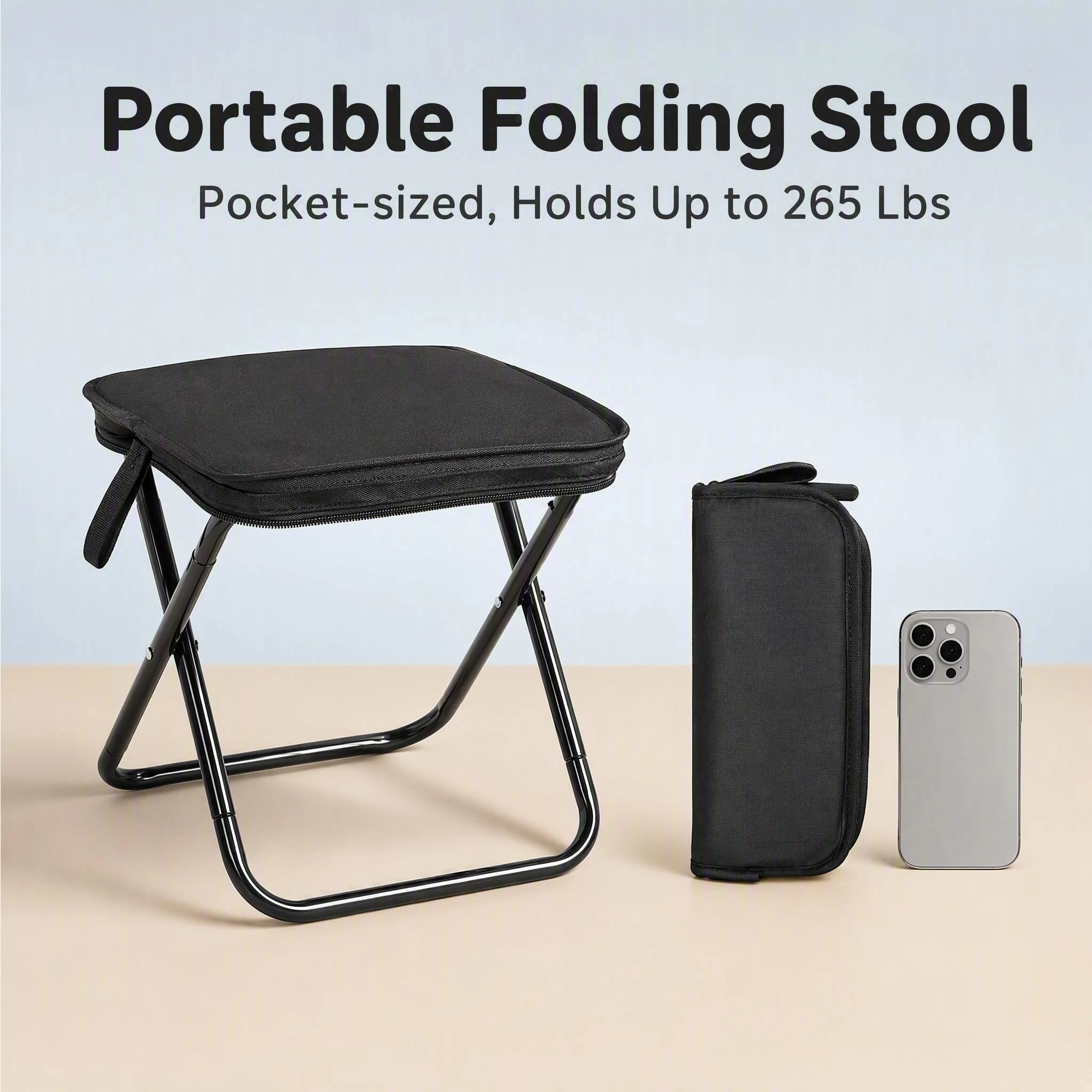 PORTABLE STOOL FOLDING CAMPING CHAIR